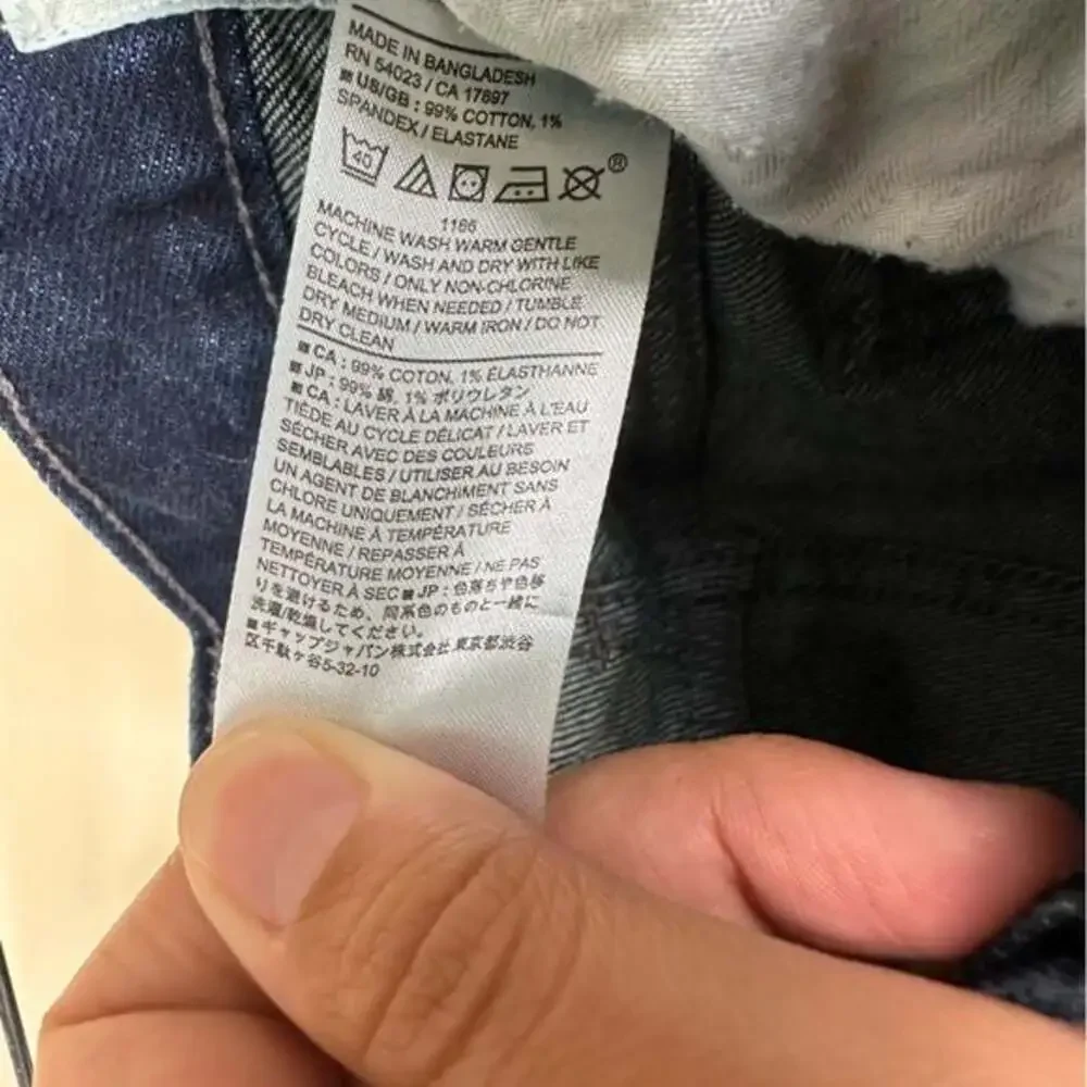 Classic Men's Dark Blue Denim Jeans